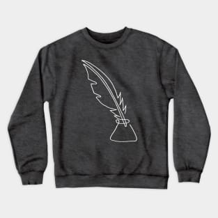 One line feather Crewneck Sweatshirt